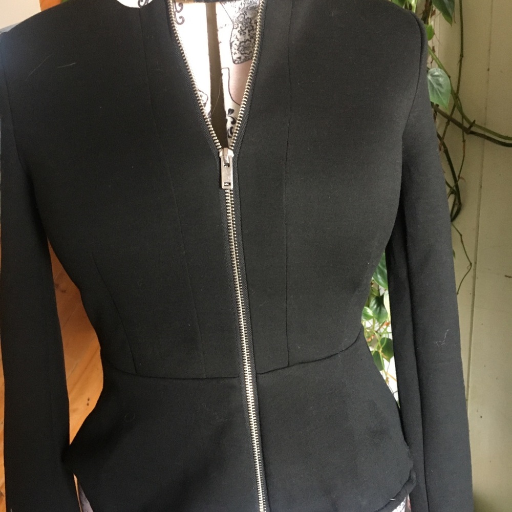 Black peplum blazer 2/$20